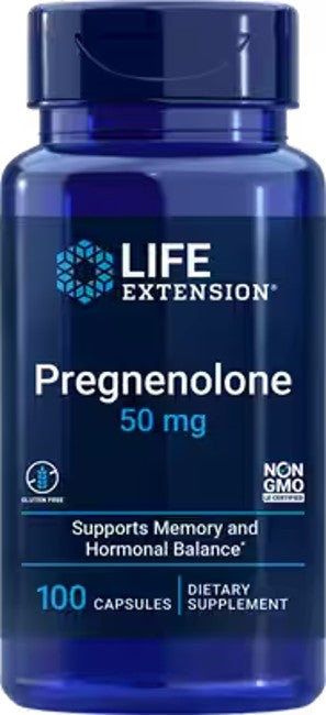 Pregnenolona 50 mg 100 Cápsulas - frente 2