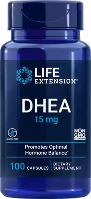 DHEA 15 mg 100 Cápsulas - frente 2