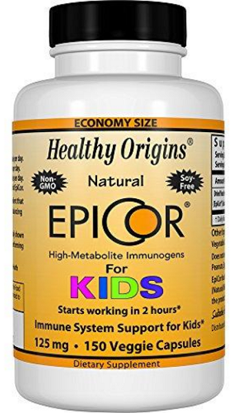 Healthy Origins Epicor for Kids 125 mg 150 cápsulas vegetais.