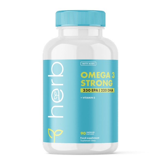 Omega-3 Strong 1000 mg (EPA 330/ DHA 220) 90 Capsules - front 2