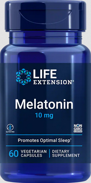 Melatonina 10 mg 60 cápsulas vegetais - frente 2