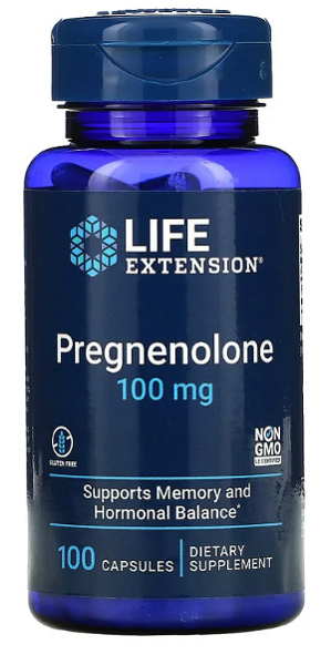 Pregnenolona 100 mg 100 cápsulas - frente 2
