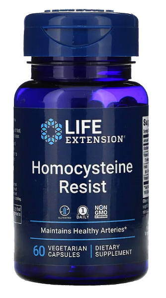 Homocysteine Resist 60 cápsulas vegetais - frente 2