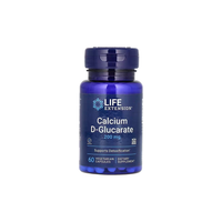 Thumbnail for A bottle of Calcium D-Glucarate 200 mg 60 Vegetarian Capsules from Life Extension is formulated to support detoxification processes and assist in managing cholesterol levels effectively.