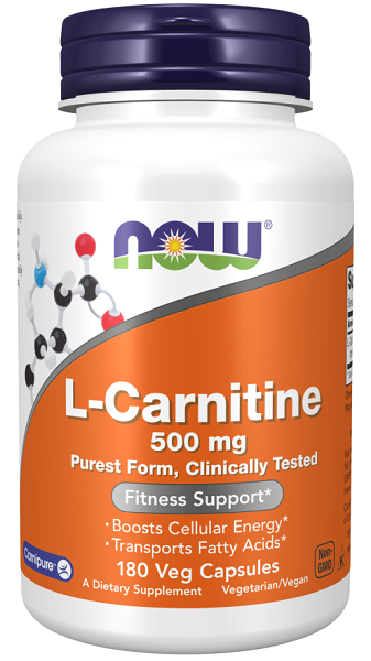 L-Carnitina 500 mg 180 cápsulas vegetais - frente 2