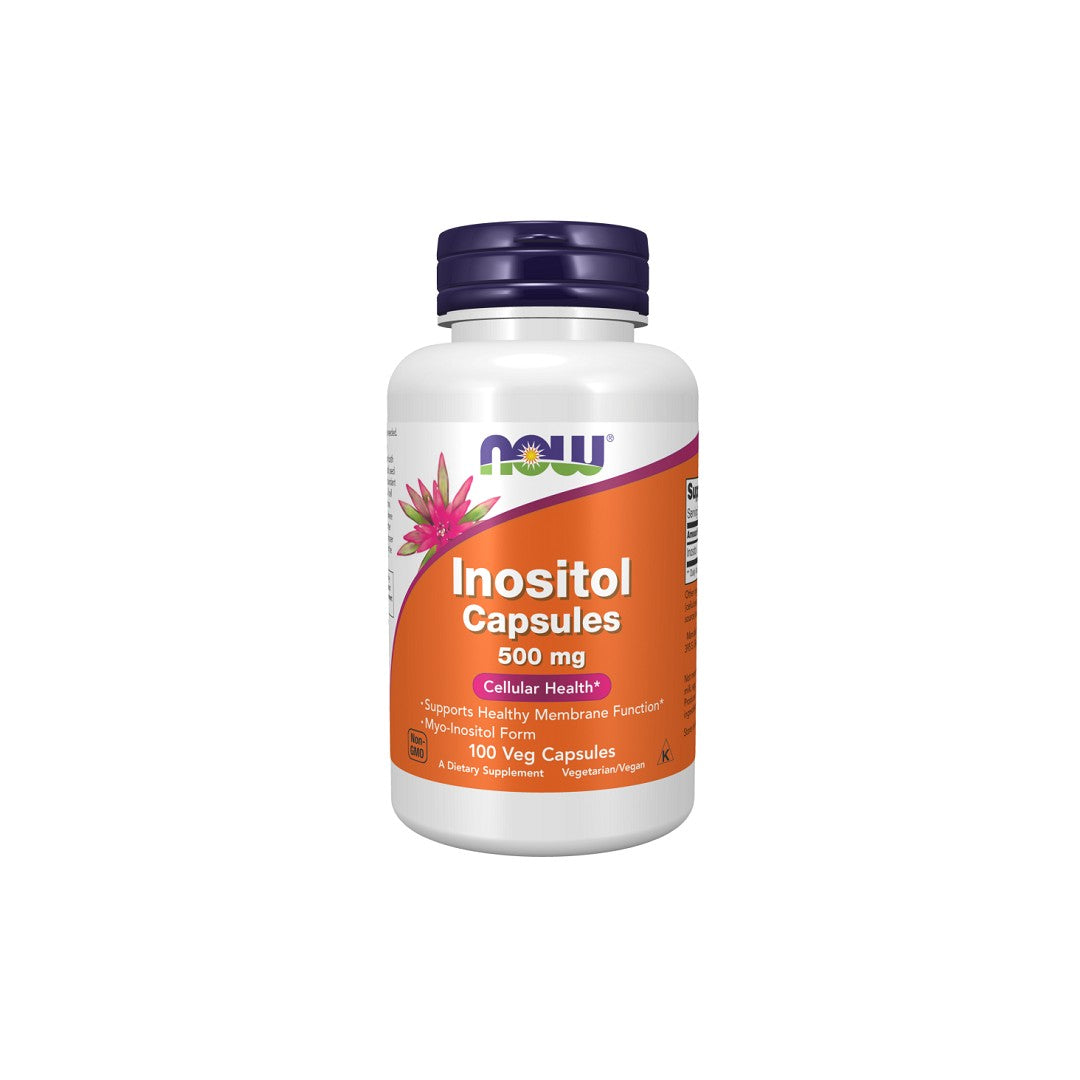 Now Foods Inositol 500 mg 100 Cápsulas vegetais.