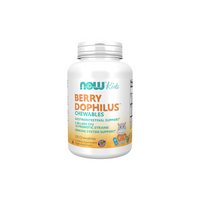 Miniatura de Now Foods BerryDophilus KIDS - 120 comprimidos, suplemento alimentar.
