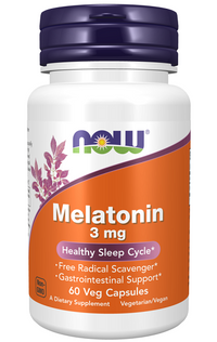 Miniatura de Now Foods Melatonin 3 mg 60 vege capsules.
