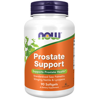 Thumbnail for NOW Foods Prostate Support 90 Softgels offers enhanced prostate health with ingredients such as saw palmetto, stinging nettle, and lycopene. Carefully crafted to support urinary tract function, this product is enriched with sabal palm extract.