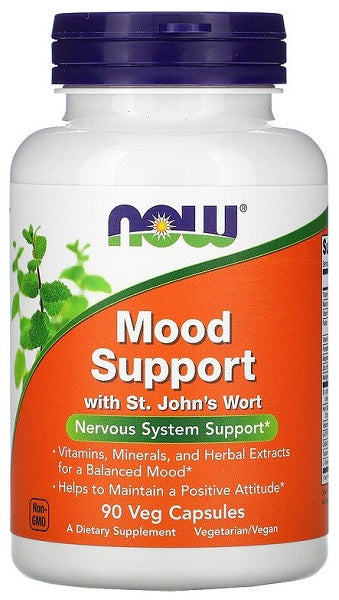 Melhora a tua atitude positiva e promove um humor equilibrado com Now Foods Mood Support 90 cápsulas vegetais.