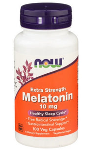Miniatura de Now Foods Melatonin 10 mg 100 vege capsules.