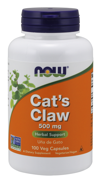 Now Foods Cat's Claw 500 mg 100 cápsulas.
