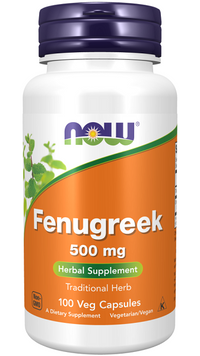 Miniatura de Now Foods Feno-grego 500 mg 100 cápsulas vegetais.