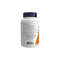 Thumbnail for Back view of a white bottle with a dark blue cap, showing a label that details suggested usage, ingredients, and other product information related to L-Tyrosine 500 mg 120 Capsules by Now Foods for mental health support.