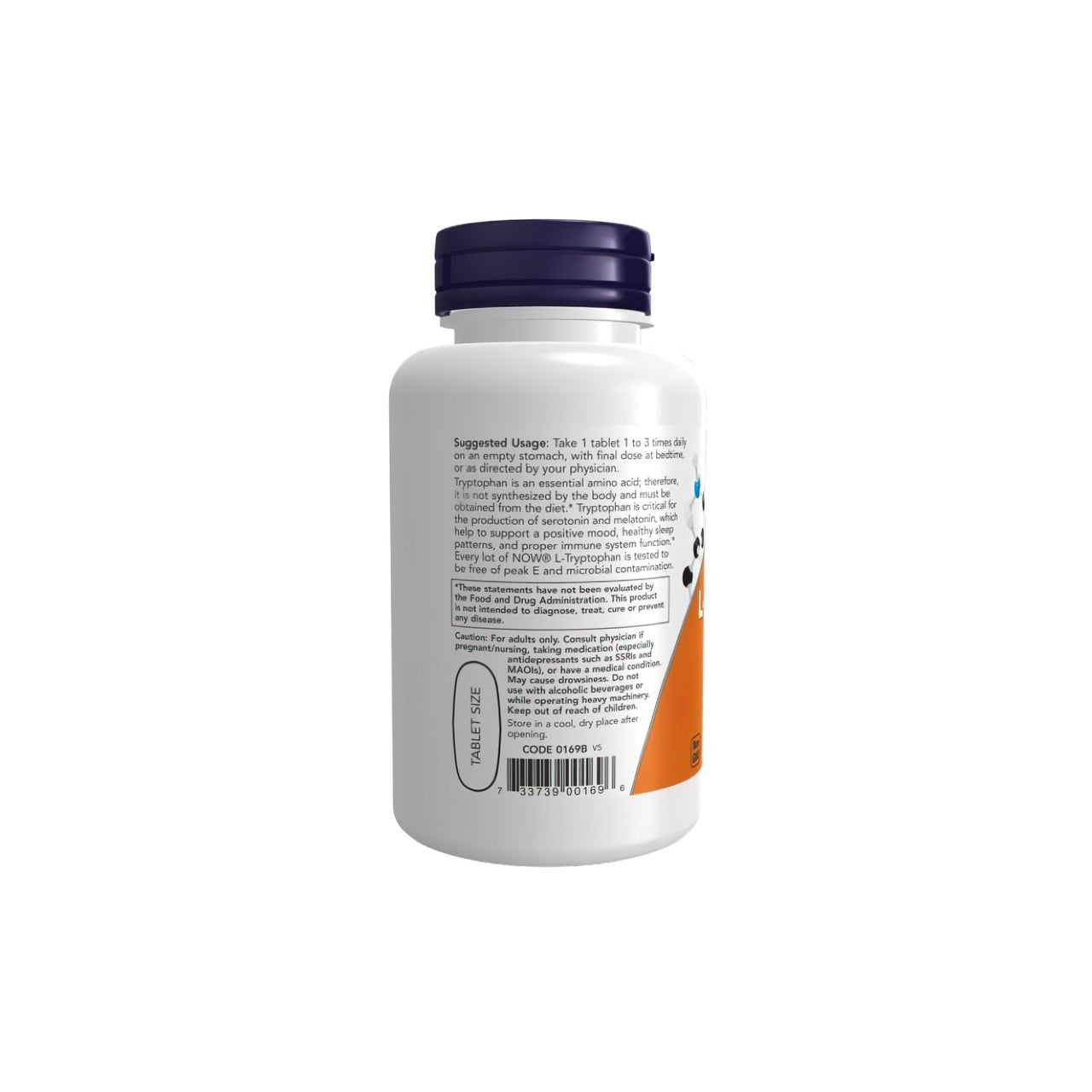 L-Tryptophan, Double Strength 1000 mg 60 Comprimidos - voltar