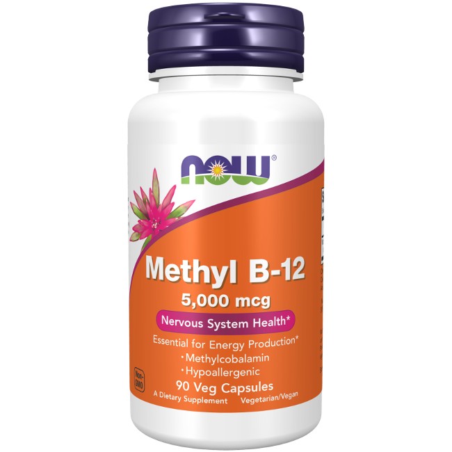 Methyl B-12 5000 mcg 90 Veg Capsules - front