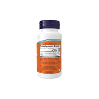 Thumbnail for A white Now Foods supplement bottle with a blue cap featuring the Supplement Facts label. The label provides dosage information and a list of ingredients on an orange background, emphasizing key benefits such as immune system support and eyesight health with L-OptiZinc 30 mg in each of the 100 vegetarian capsules.