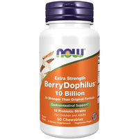 Thumbnail for BerryDophilus Extra Strength 10 Billion 50 Chewables - front