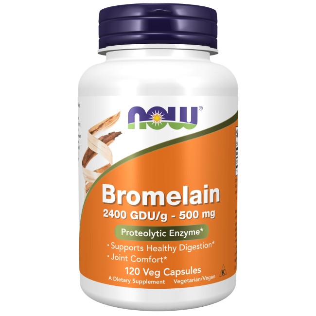 Bromelaína 500 mg 120 Cápsulas vegetais - frente