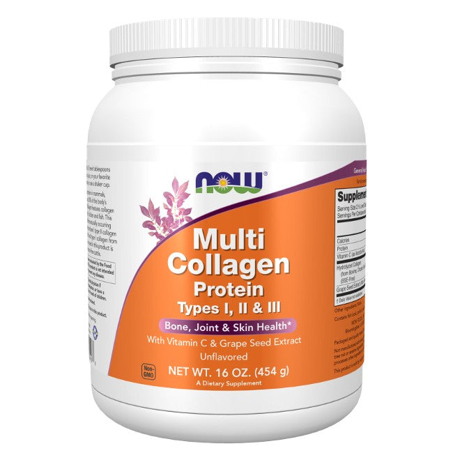 Multi Collagen Protein Types I, II & III 454 g Powder - front