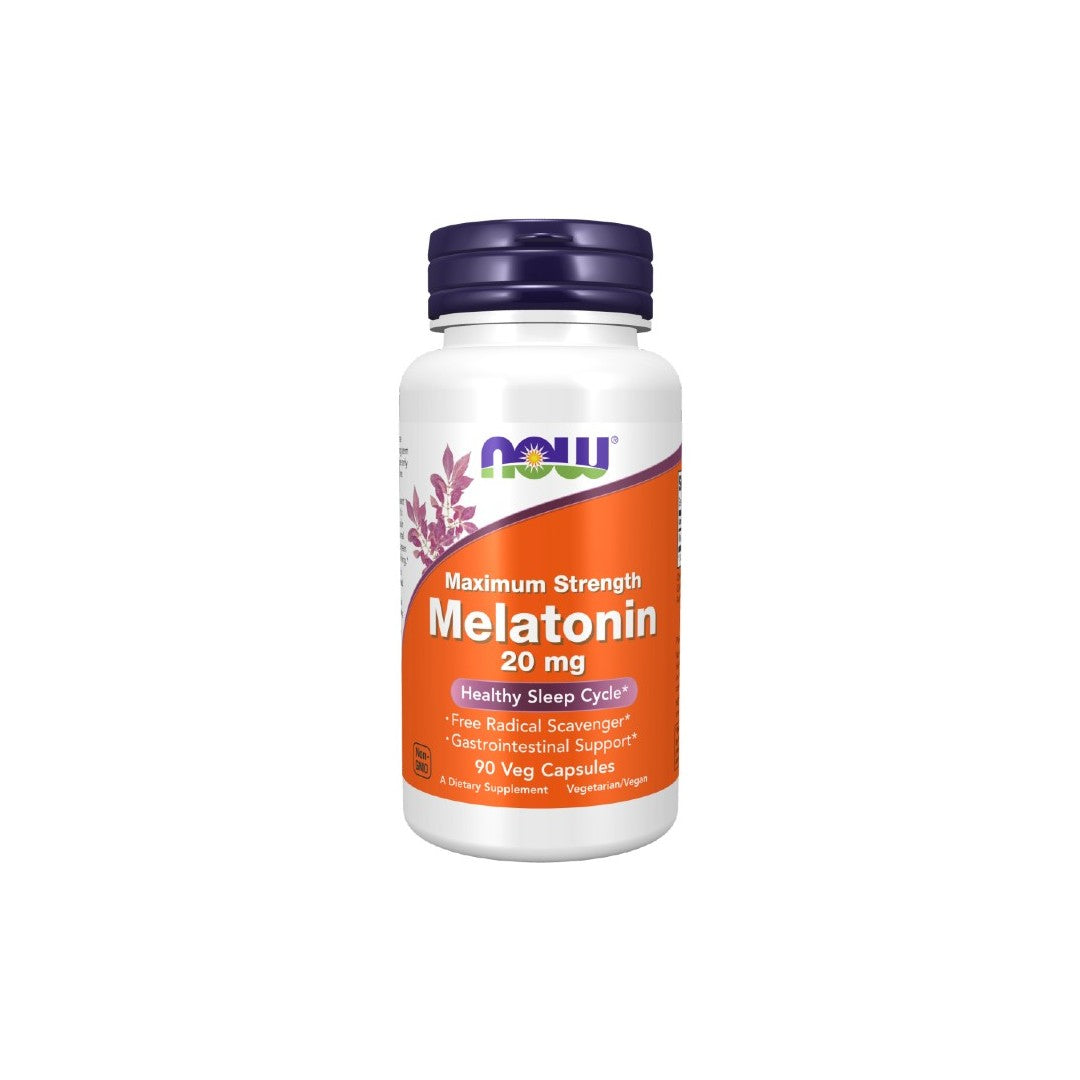 Melatonina, Força Máxima 20 mg 90 Cápsulas Vegetais - frente