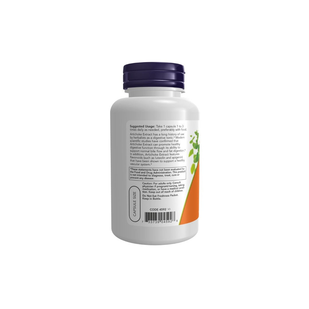 Artichoke Extract 450 mg 90 Veg Capsules - voltar