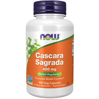 Thumbnail for Cascara Sagrada 450 mg 100 Veg Capsules - front 