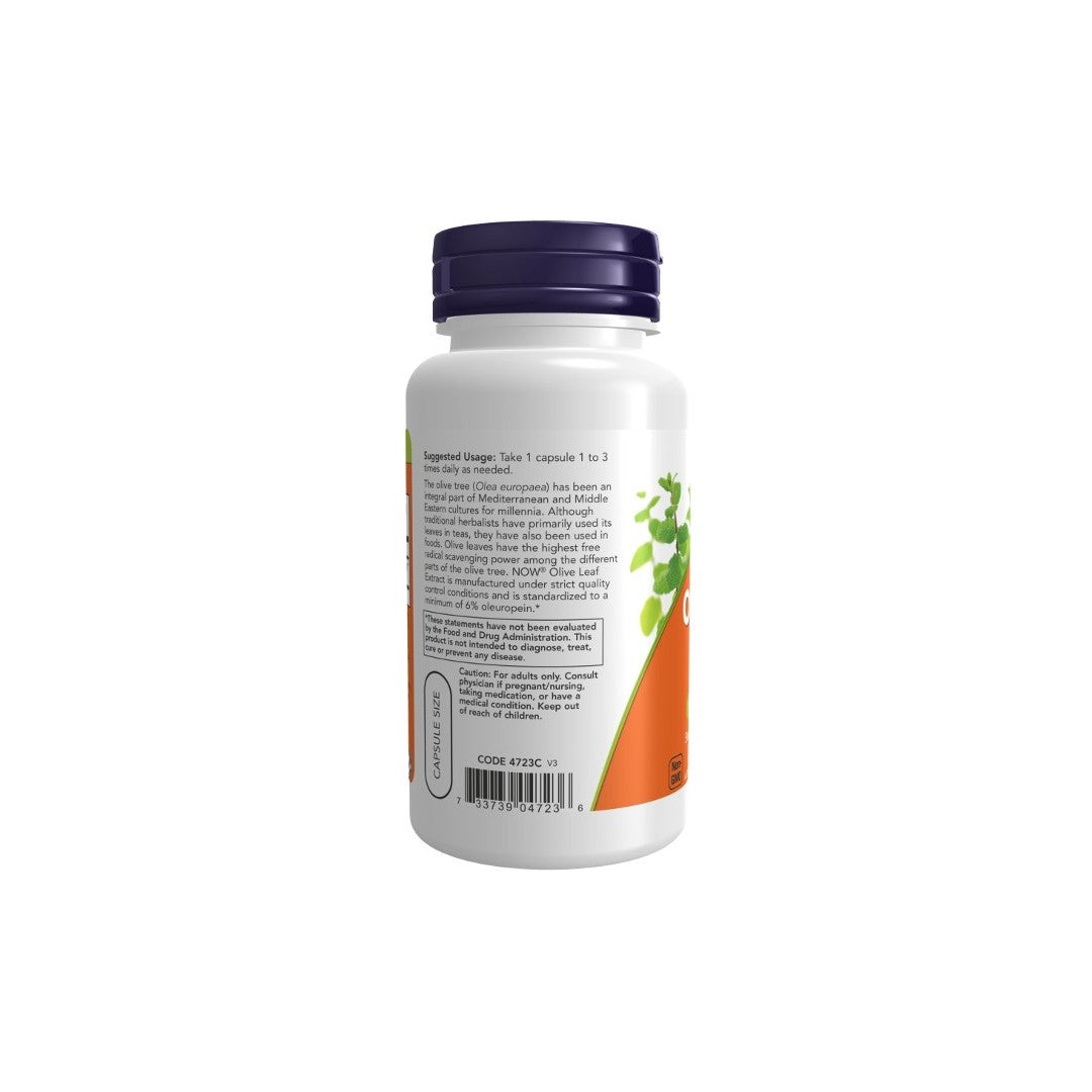 Olive Leaf Extract 500 mg 120 Veg Capsules - back