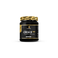 Thumbnail for A black container of the Nutri Pro Sport Crea 5 Pro Creatine Matrix in strawberry flavor showcases a creatine complex and beta-alanine on a gold and black label, crafted for optimal muscle regeneration.