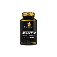 Thumbnail for A black bottle of Berberine HCl 90 Capsules by Nutri Pro Sport features a gold logo and white text on its label. It supports cardiovascular health and boosts the immune system, making it an excellent choice for overall well-being.