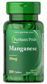Miniatura de Puritan's Pride Manganese 50mg 100 tabs.