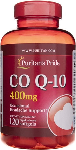 Puritan's Pride Coenzima Q10 Libertação Rápida 400 mg 120 Sgel.