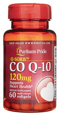 Miniatura de Puritan's Pride Coenzyme Q10 - 120 mg 60 cápsulas de libertação rápida.