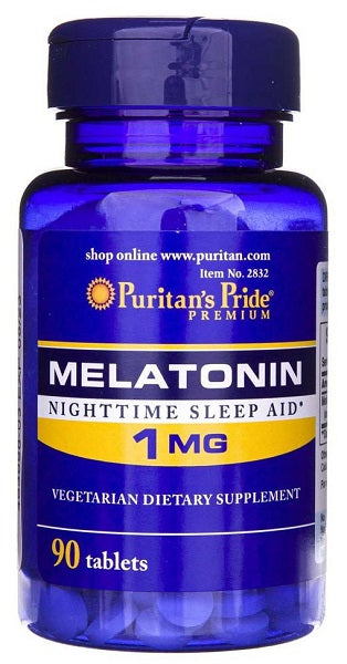 Puritan's Pride Melatonina 1 mg 90 comprimidos.