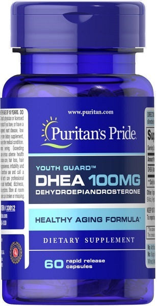 Puritan's Pride DHEA 100 mg 60 cápsulas.