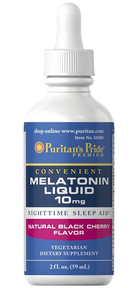 Miniatura de Melatonina líquida 10 mg (cereja preta) 59 ml - frente 2