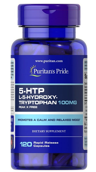 Puritan's Pride 5-HTP 100 mg 120 cápsulas.