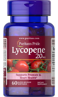 Miniatura de Puritan's Pride Lycopene 20 mg 60 Rapid Release Softgels.