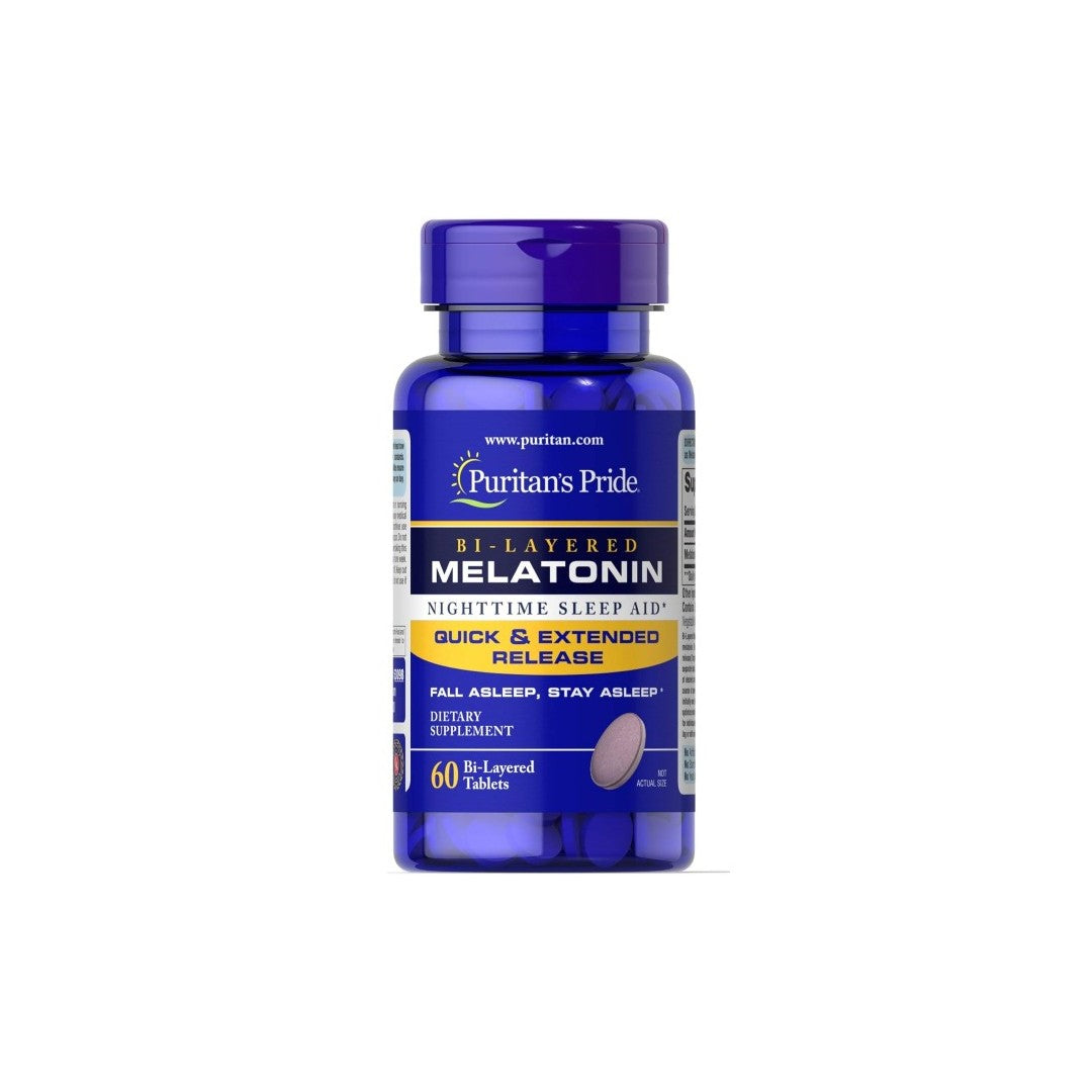 Melatonin 5 mg 60 Bi-Layered Tablets - front