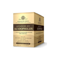 Miniatura de Uma caixa de Solgar Advanced 40+ Acidophilus 120 Cápsulas Vegetais.