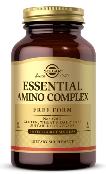 Solgar Essential Amino Complex - forma livre - 60 cápsulas vegetais.