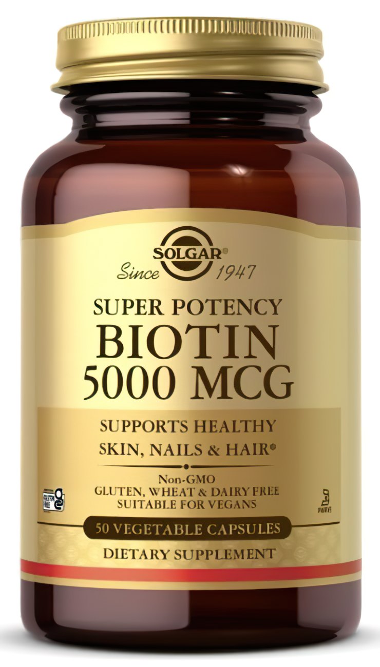 Biotina 5000 mcg 100 cápsulas vegetais - frente 2