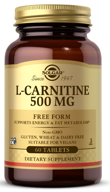 L-Carnitina 500 mg 60 Comprimidos - frente 2
