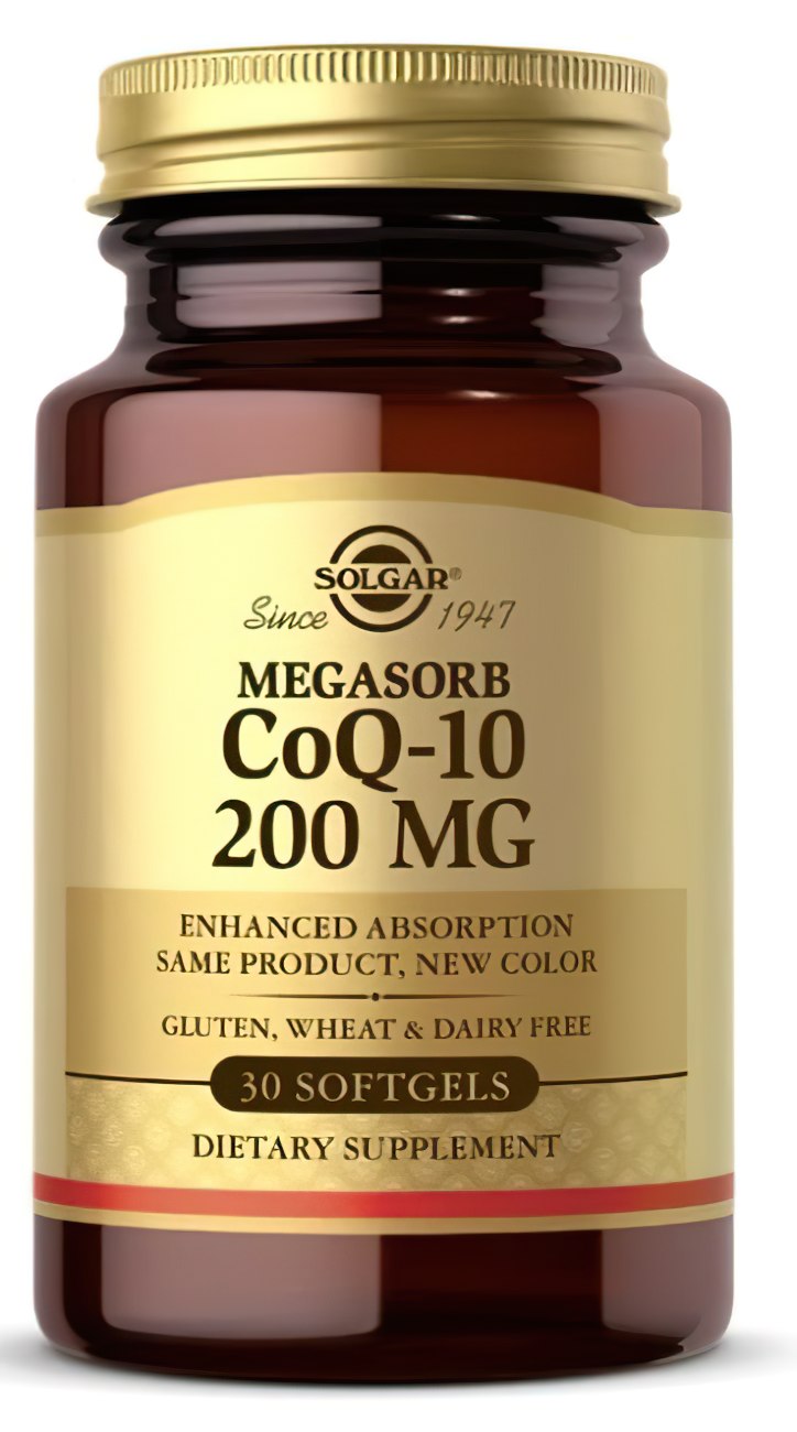 Solgar - Megasorb CoQ-10 200 mg 30 cápsulas moles.