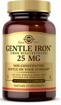 Miniatura de Solgar Gentle Iron 25 mg 90 cápsulas vegetais.