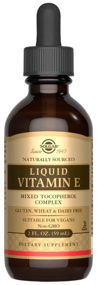 Miniatura de Um frasco de vitamina E líquida.
