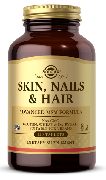 Solgar Hair, Skin & Nails 120 comprimidos fórmula avançada msm.