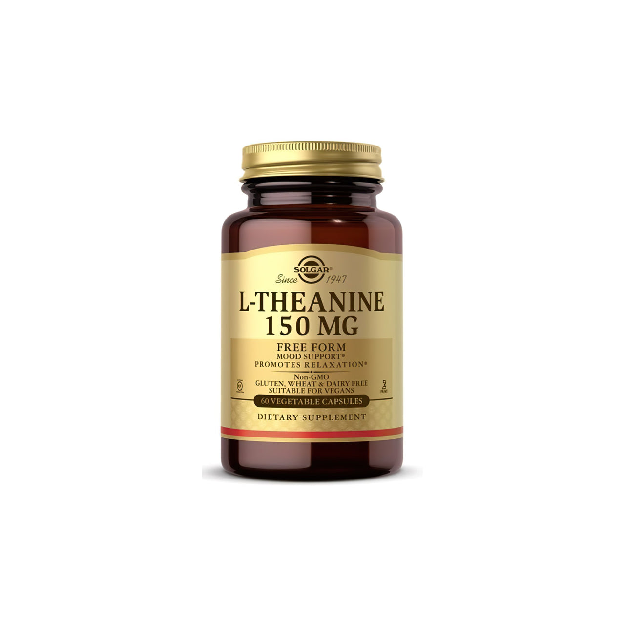L-Teanina 150 mg 60 cápsulas vegetais - frente