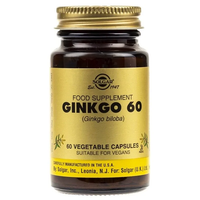 Thumbnail for Ginkgo 60 (Ginkgo Biloba) 60 Vegetable Capsules - front