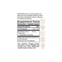 Miniatura de Standardized Turmeric Root Extract 400 mg 60 Vegetable Capsules - factos sobre o suplemento
